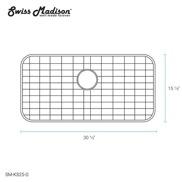 Swiss Madison SMKS25G 33" x 18" Stainless Steel Kitchen Sink Grid